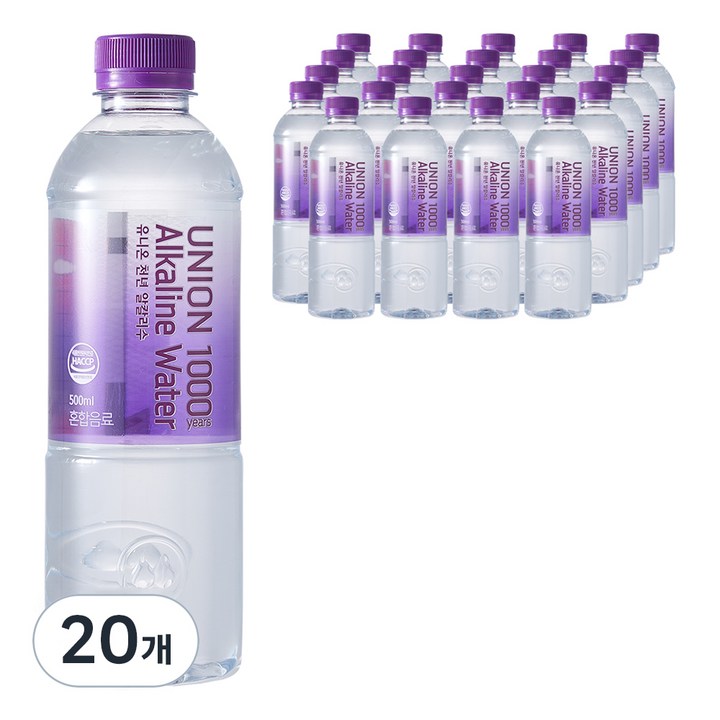 유니온천년알카리수, 500ml, 40개