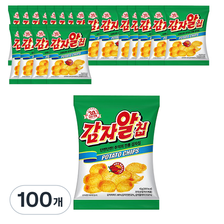 영양제과 감자알칩, 42g, 100개