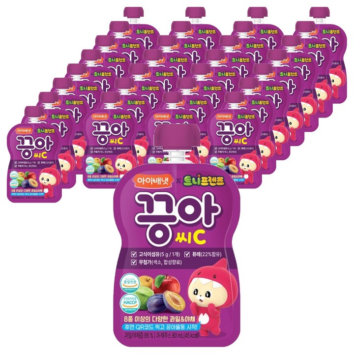 아이배냇 끙아 씨 과일야채주스, 80ml, 60개