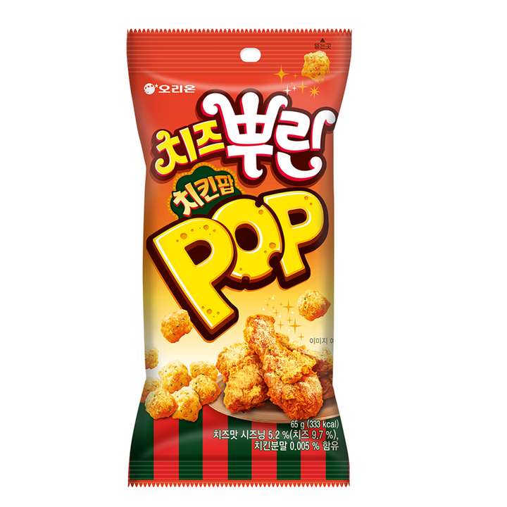 오리온 치즈뿌린 치킨팝, 65g, 1개