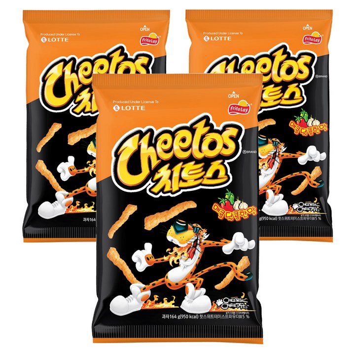 치토스 매콤달콤한맛, 164g, 3개