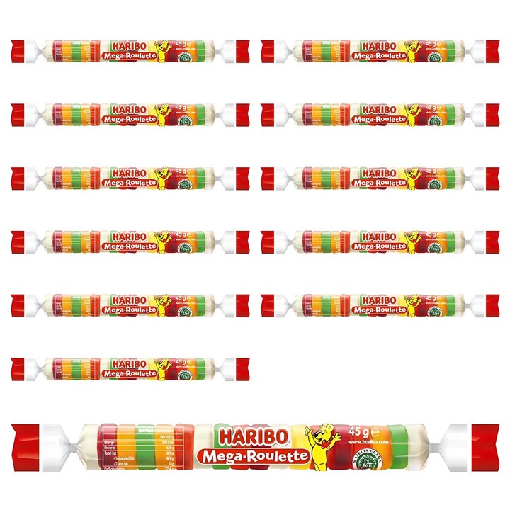하리보 메가룰렛 젤리, 45g, 12개