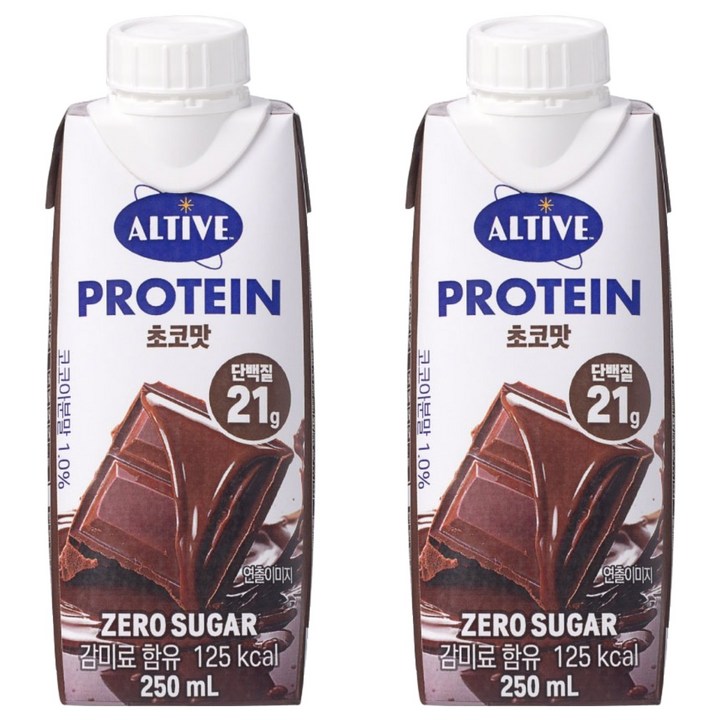 얼티브 비건 프로틴 초코, 250ml, 2개