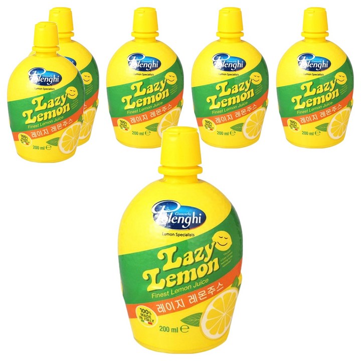 레이지레몬 주스, 200ml, 6개