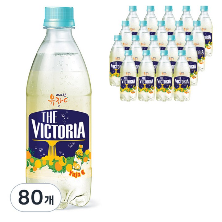 웅진빅토리아 내사랑유자C 탄산음료, 500ml, 80개