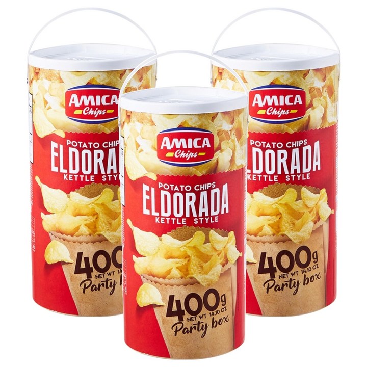 아미카칩스 엘도라다 포테이토칩, 400g, 3개