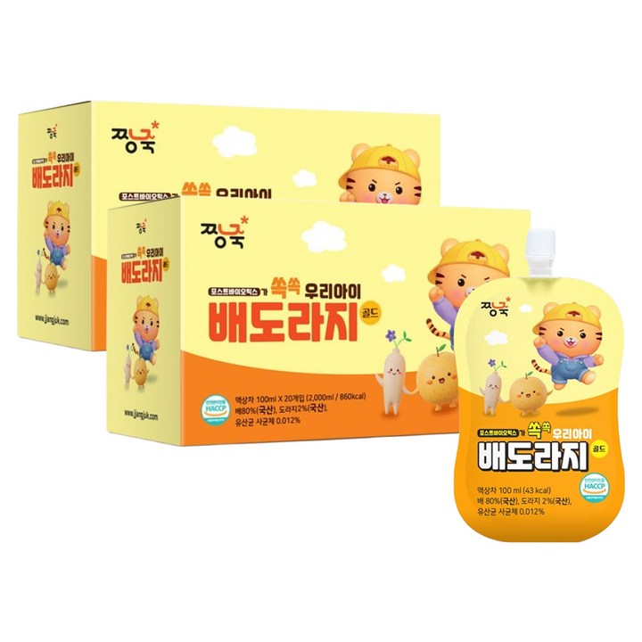짱죽 우리아이 배도라지 골드, 40개, 100ml