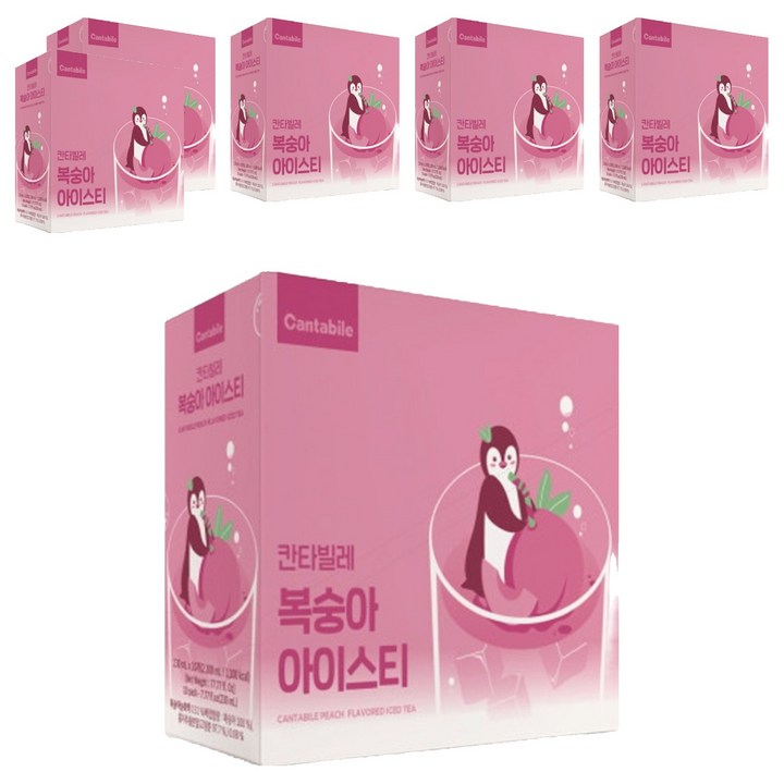 동서웰빙 칸타빌레 복숭아아이스티, 230ml, 60개