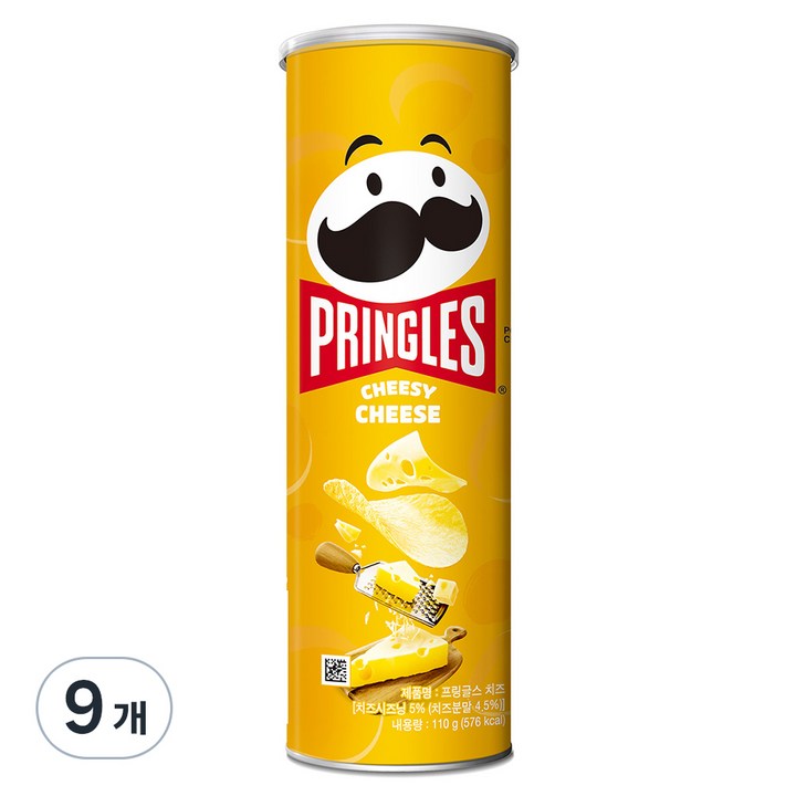 프링글스 치즈맛, 110g, 9개