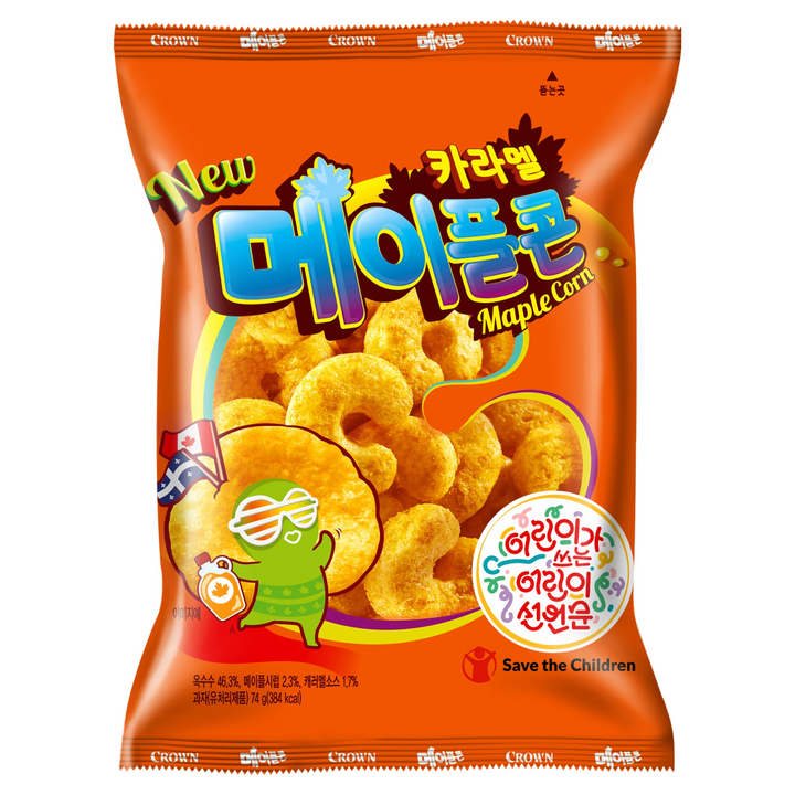 크라운 카라멜콘 메이플, 74g, 1개