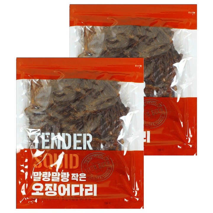 꼬마오징어 말랑말랑 작은 오징어다리, 150g, 2개