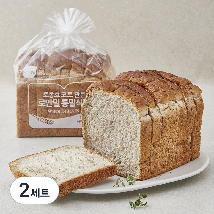 삼립 로만밀 통밀식빵, 420g, 2개입, 2세트