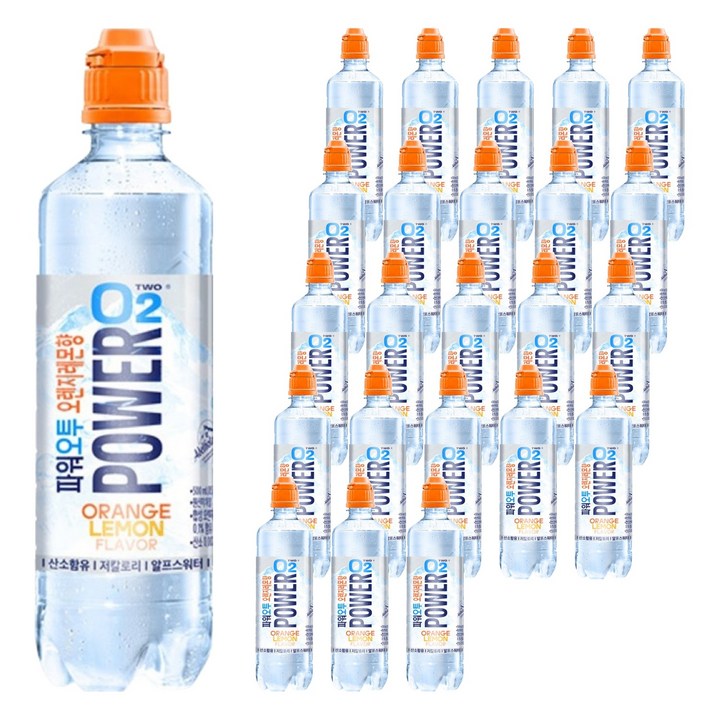 파워오투 오렌지 레몬향, 500ml, 24개