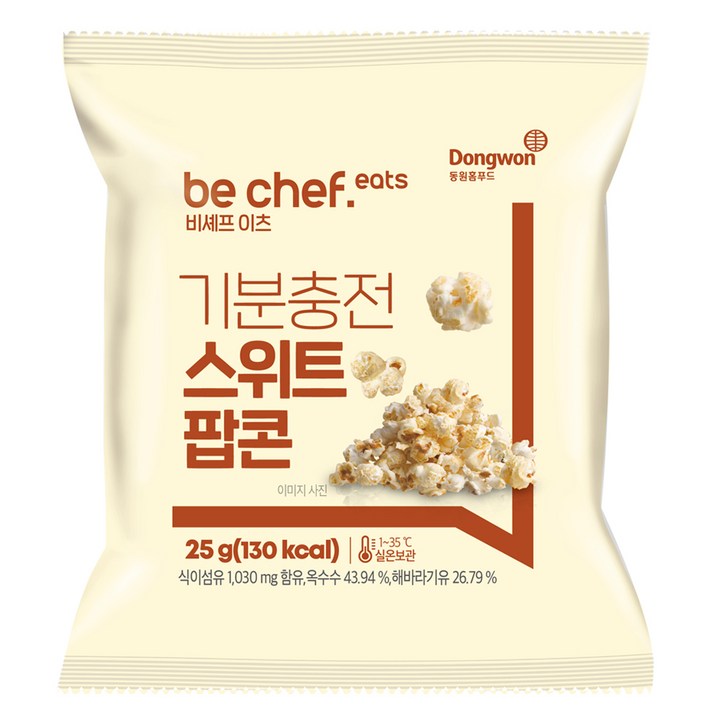 동원홈푸드 비셰프 이츠 기분충전 스위트 팝콘, 1개, 25g