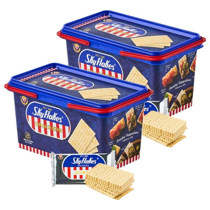 스카이플레이크 크래커, 600g, 2개