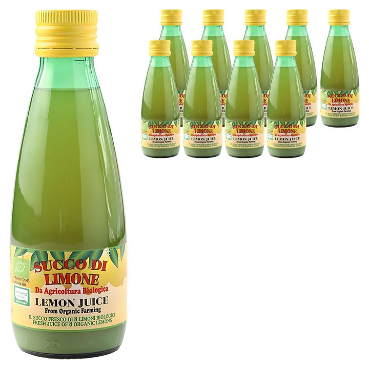 유로푸드 유기농 레몬주스, 250ml, 10개