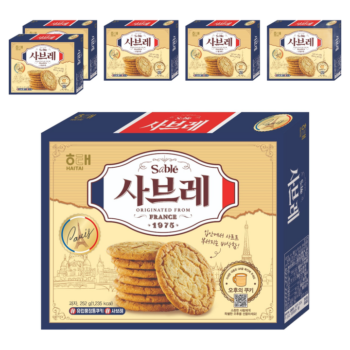 해태제과 사브레, 252g, 6개
