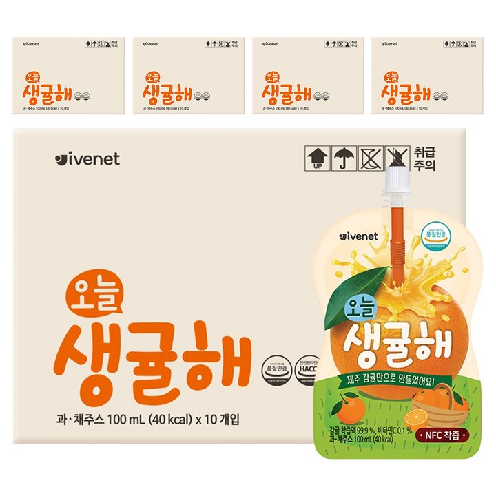 아이배냇 오늘 생귤해 주스, 100ml, 50개