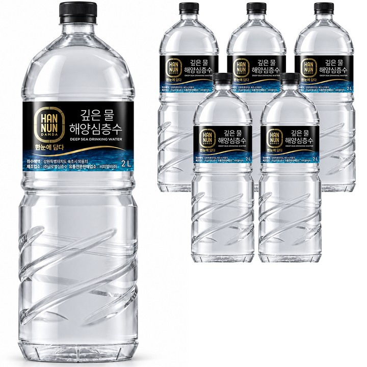 한눈담다 깊은 물 해양심층수, 6개, 2L