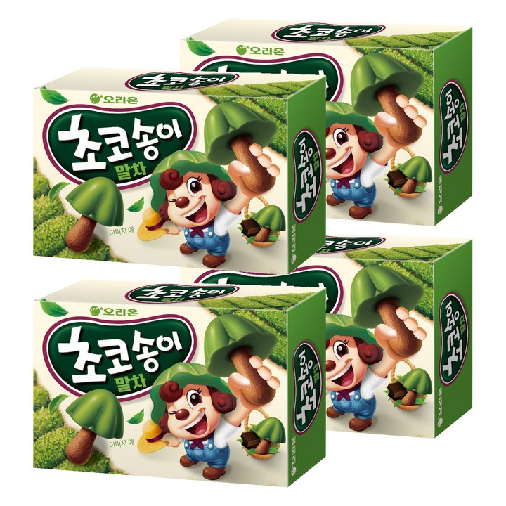 초코송이 오리온 말차맛, 4개, 45g