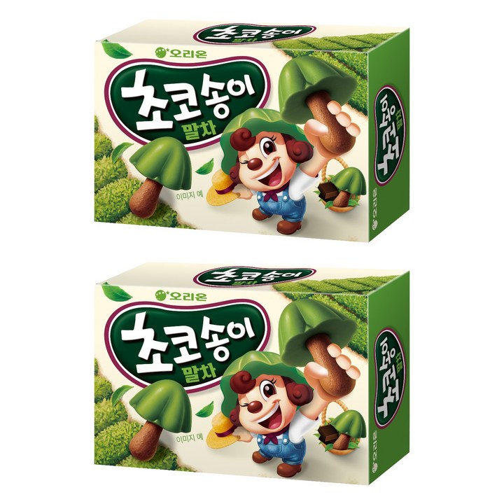 초코송이 오리온 말차맛, 2개, 45g