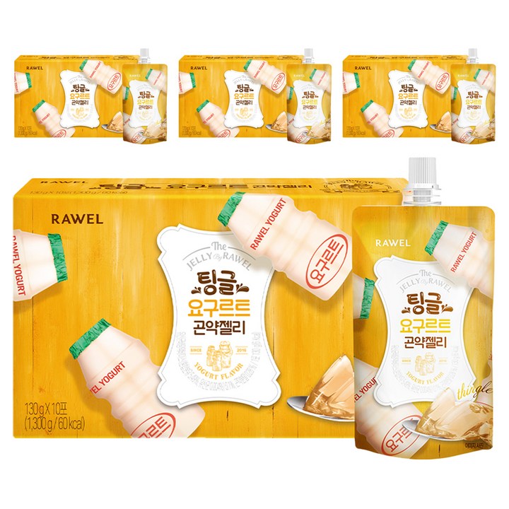 로엘 팅글 요구르트 곤약젤리 10개입, 1.3kg, 4개