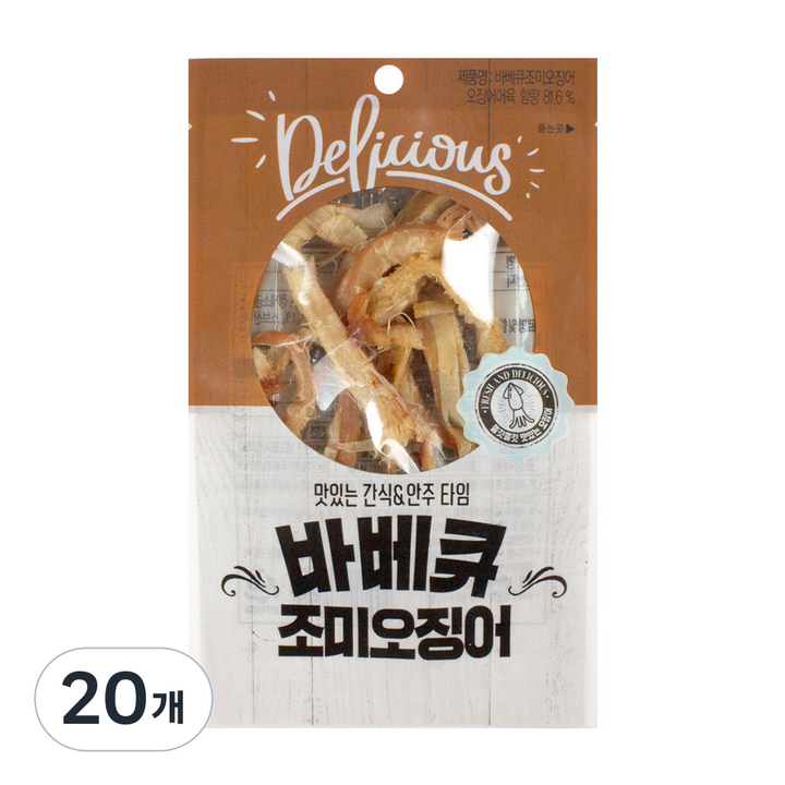 리프레쉬 바베큐 조미 오징어, 20g, 20개