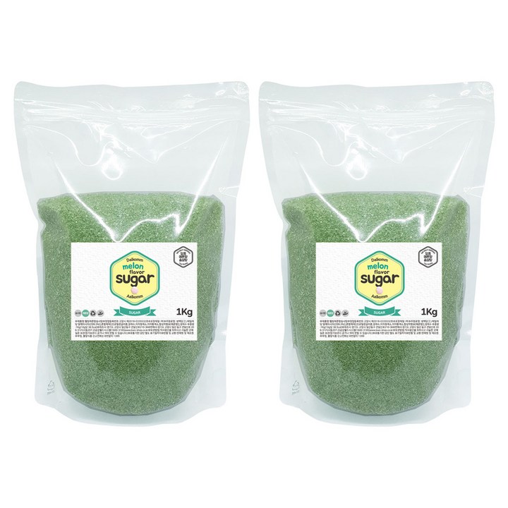 웰빙 솜사탕 설탕 메론향, 1kg, 2개