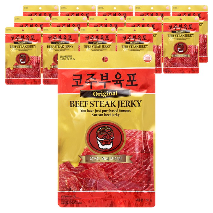 코주부 오리지널 육포, 50g, 15개