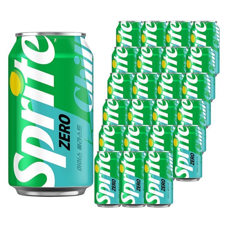 스프라이트 제로 Chill 사이다, 350ml, 24개