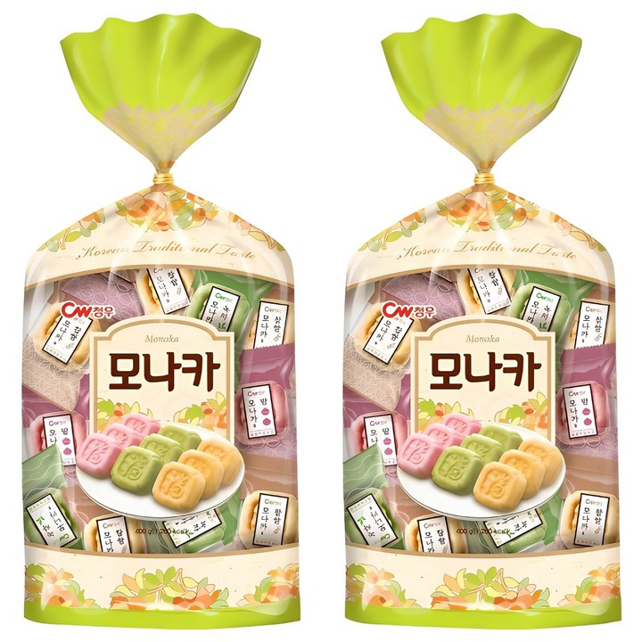 청우식품 모나카, 400g, 2개
