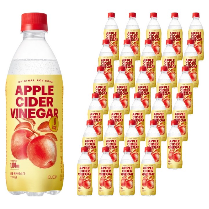 클룹 애사비소다 오리지널 탄산음료, 500ml, 36개