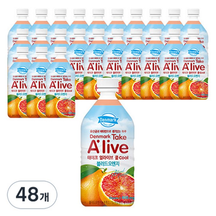 덴마크 테이크 얼라이브 쿨 블러드오렌지, 500ml, 48개