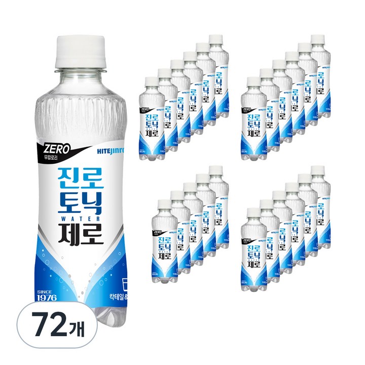 진로토닉워터 제로, 300ml, 72개