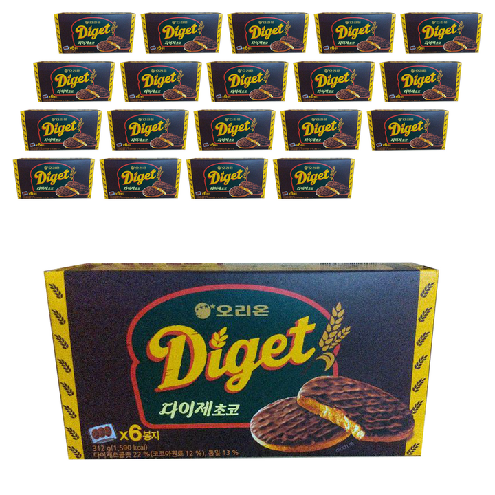 닥터유 다이제 초코 비스켓, 312g, 20개