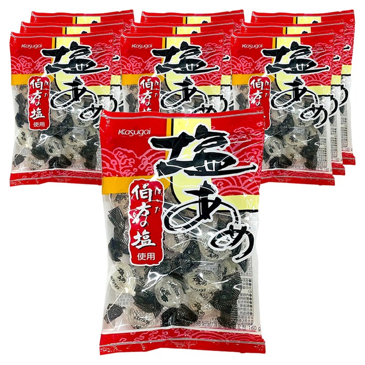 카수가이 시오 아메 소금사탕, 140g, 10개
