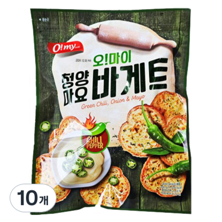 오!마이 청양마요 바게트, 10개, 300g