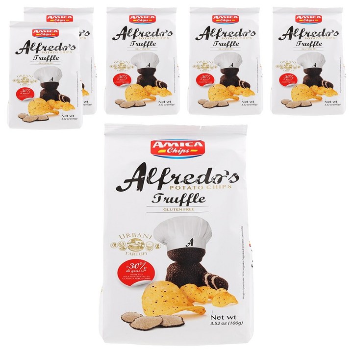 아미카칩스 알프레도 트러플 감자칩, 100g, 6개