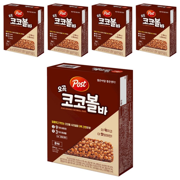 포스트 오곡 코코볼바, 264g, 5개