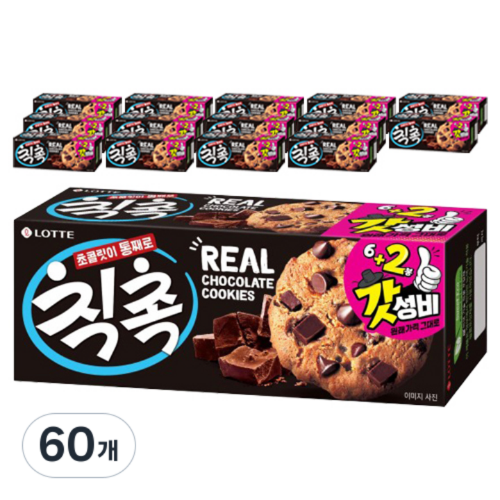 롯데웰푸드 칙촉 오리지널, 120g, 60개