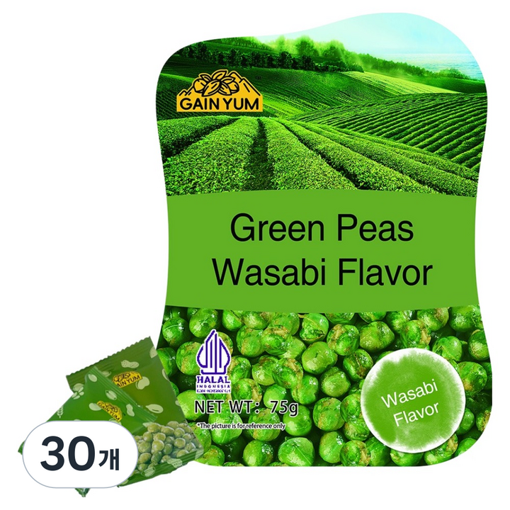 GAINYUM 그린피스 와사비향, 75g, 30개