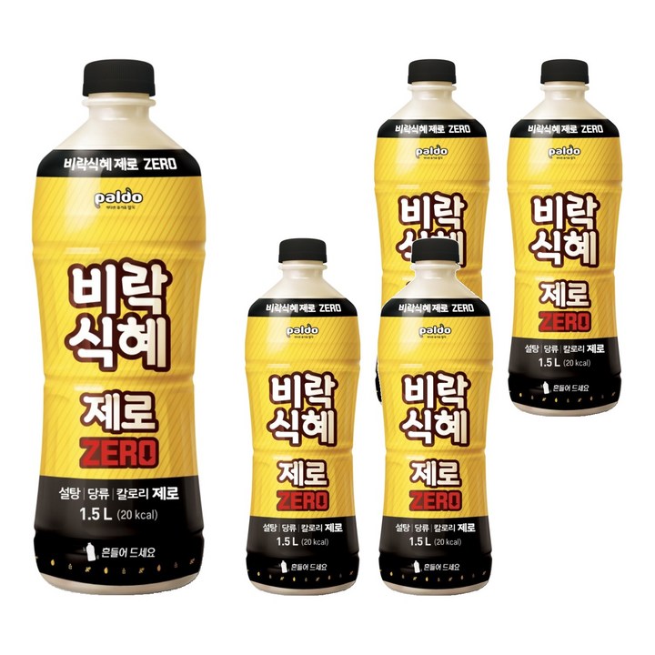 팔도 비락식혜 제로, 1.5L, 5개