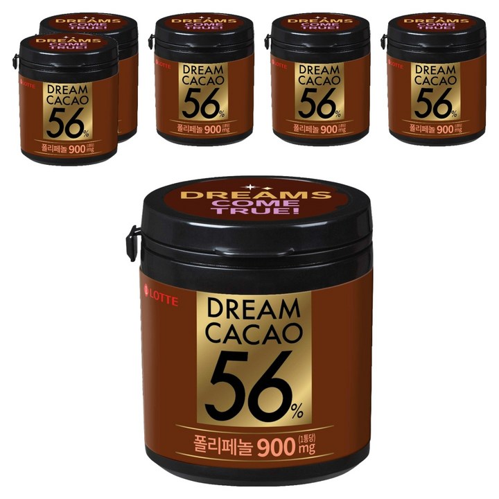 롯데웰푸드 드림카카오 56%, 86g, 6개
