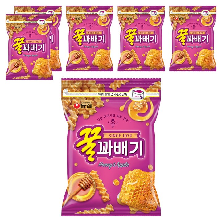 농심 꿀꽈배기, 300g, 6개