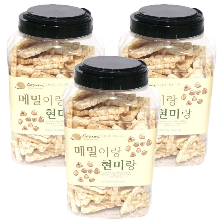메밀이랑 현미랑, 250g, 3개
