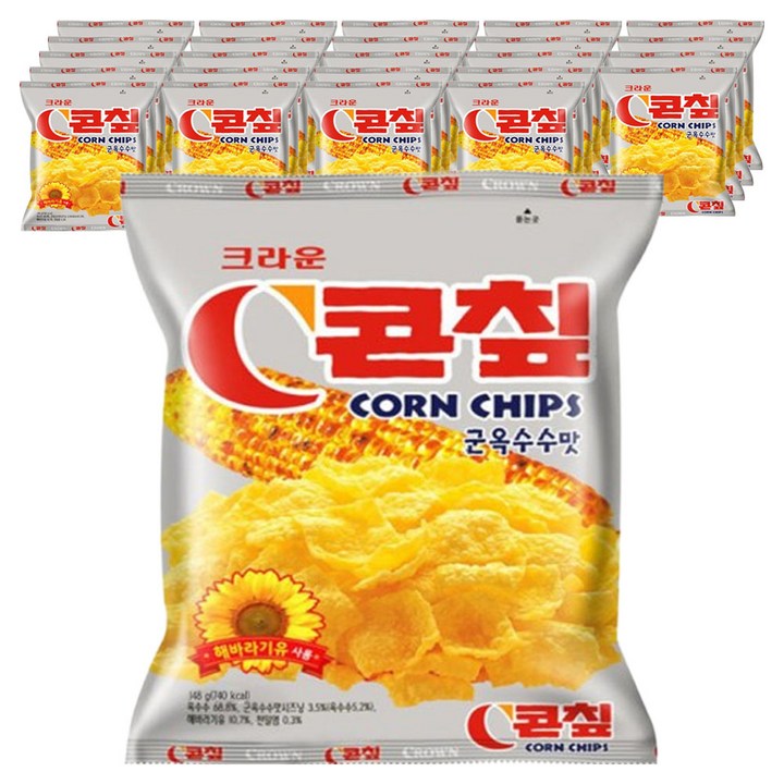콘칲 군옥수수맛, 148g, 25개