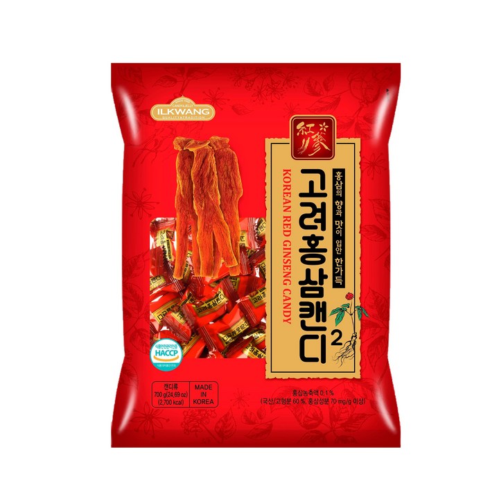 일광제과 고려홍삼캔디2, 1개, 700g
