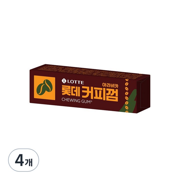 아라비카 커피 츄잉껌, 26g, 4개