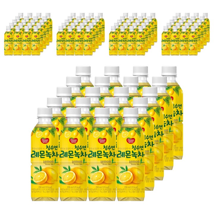 동원 청수연 레몬녹차, 350ml, 100개