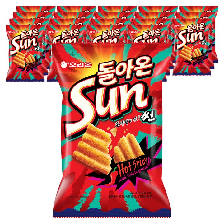 오리온 돌아온 썬 핫스파이시, 80g, 20개